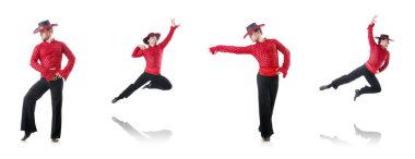 adam beyaz İspanyol dansları dans