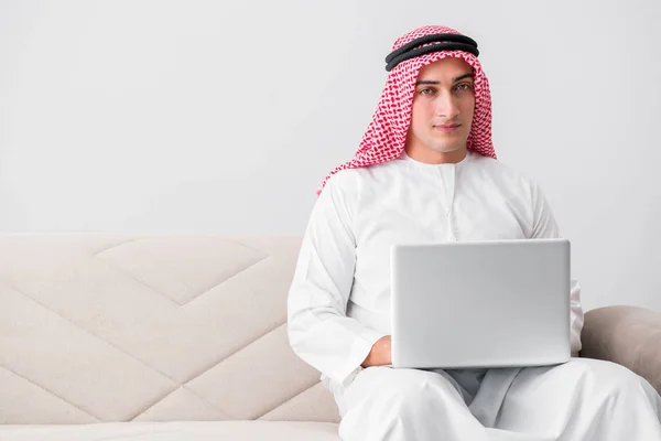 Young arab businessman in business concept — Stock Photo, Image