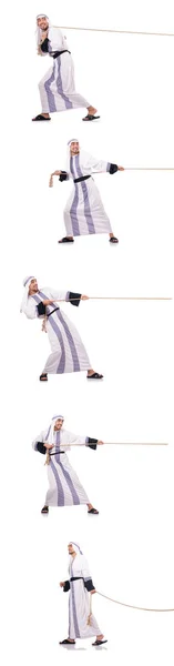 Arab ember kötélhúzás koncepció — Stock Fotó