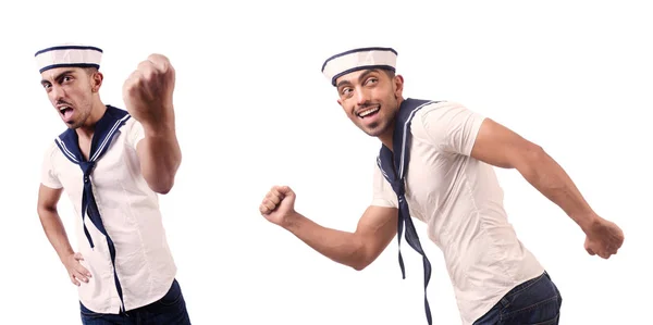 Male sailor in studio shooting — Stock Photo, Image