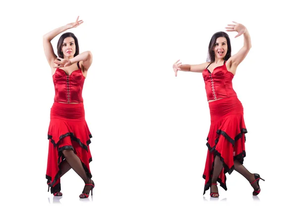 Female dancer dancing spanish dances — Stock Photo, Image