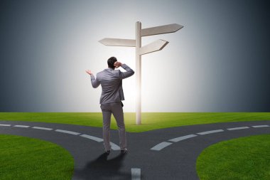 Zor seçim kavramında iş adamı