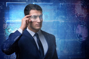 İşadamı konseptiyle futuristik vizyonu