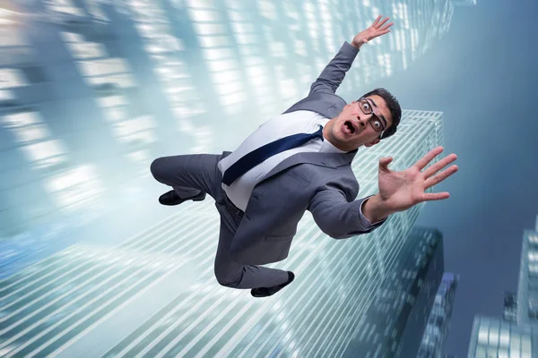 Businessman committing suicide due to crisis — Stock Photo, Image