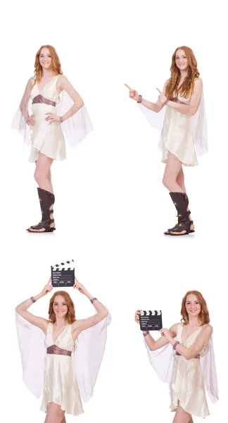 영화 추 흰색 절연을 가진 여자 — 스톡 사진
