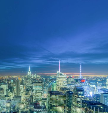 New York - 20 ARALIK 2013: Aşağı Manhattan 'ın Görünümü