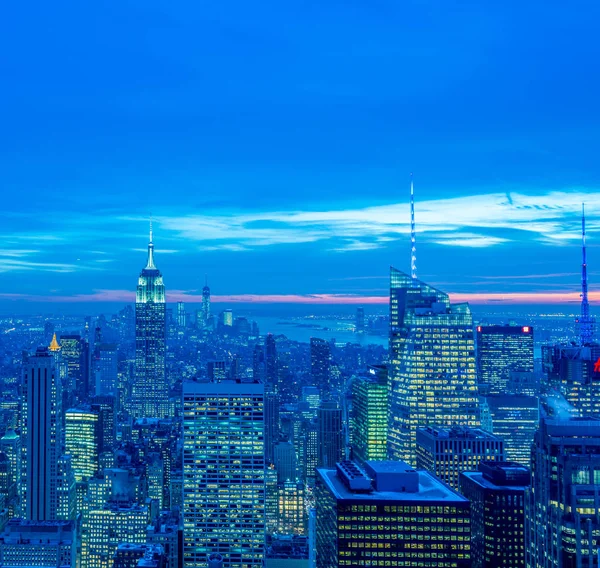 New York - December 20, 2013: View of Lower Manhattan on Decembe — 图库照片