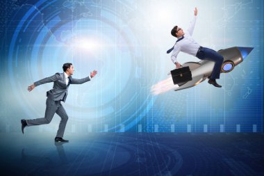 İki iş adamları ile rekabet kavramı