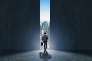 İşadamı hırsı doğru yürüyüş