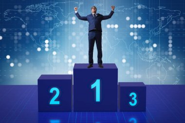 Yarışmada ilk alarak işadamı yerleştirin