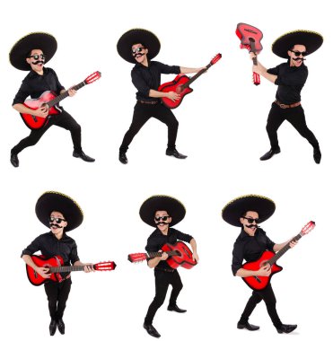 Şapkalı komik bir Meksikalı.