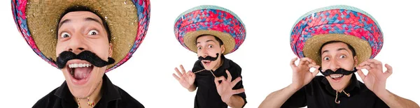 Rolig mexikan med sombrero hatt — Stockfoto