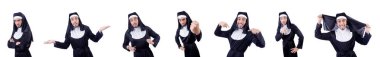 monja macho en curioso concepto religioso