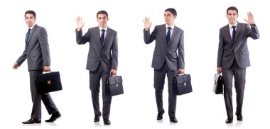 Beyaz tenli yakışıklı iş adamı