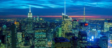 New York - 20 ARALIK 2013: Aşağı Manhattan 'ın Görünümü