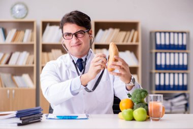 Meyve ve sebzelerle beslenme konsepti