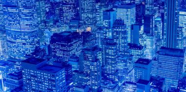 Günbatımında New York Manhattan manzarası