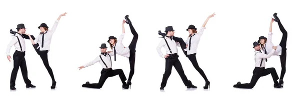 Paar dansers dansen modern dansen — Stockfoto