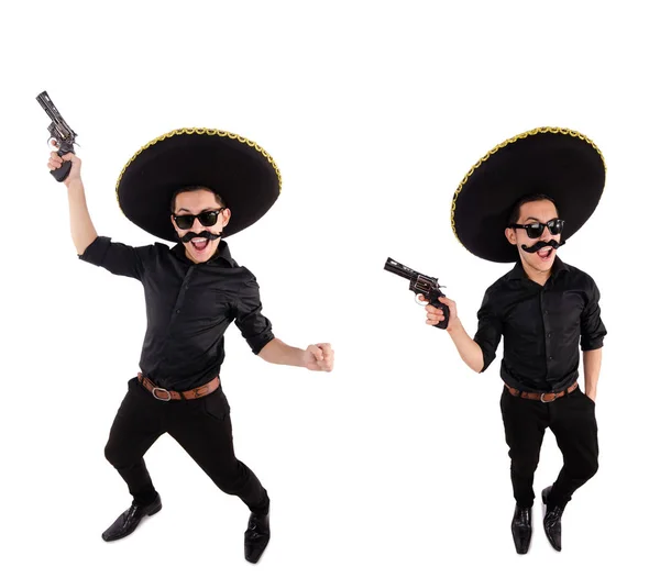 Grappige Mexicaan met sombrero hoed — Stockfoto