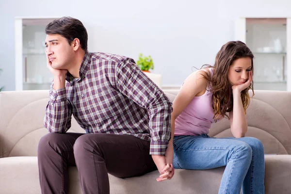 Young family in broken relationship concept — Stock Photo, Image