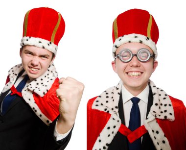 Kral işadamı komik bir konseptte