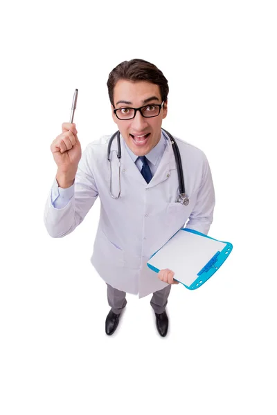 Male doctor isolated on the white background — Stock Photo, Image