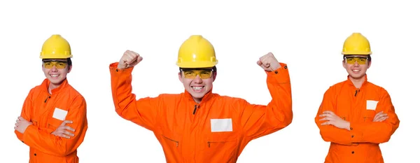 Industrial worker isolated on the white background — Stock Photo, Image