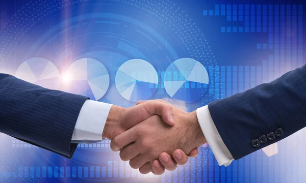 Handshake concept  - business metaphor illustration — Stock Photo, Image