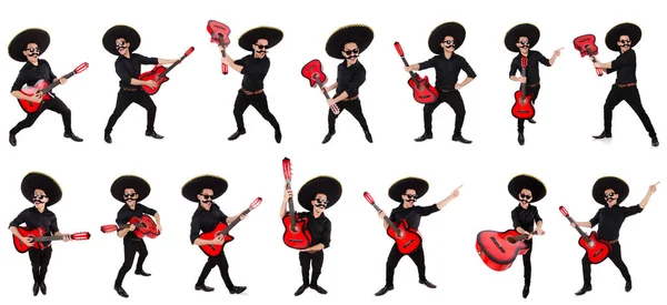 Divertido mexicano con sombrero sombrero —  Fotos de Stock