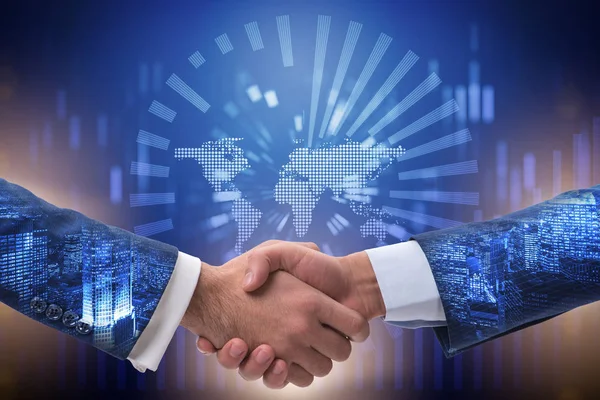 Handshake concept  - business metaphor illustration — Stock Photo, Image