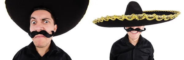 Rolig mexikan med sombrero hatt — Stockfoto