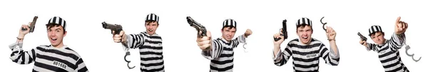 Funny prison inmate in concept — Stock Photo, Image