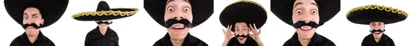 Смешной мексиканец в сомбреро — стоковое фото