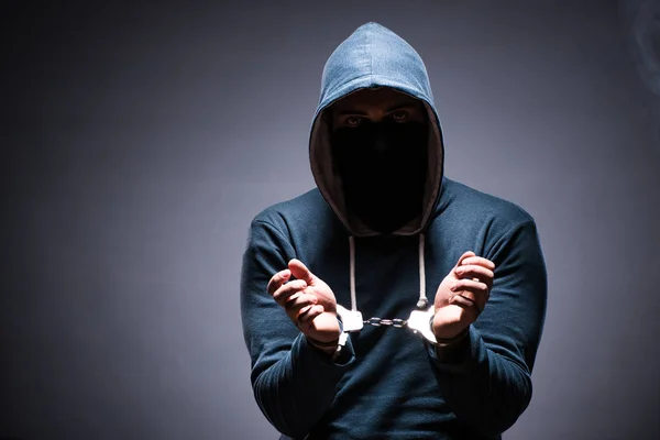 Hacker caught for this crimes — Stock Photo, Image