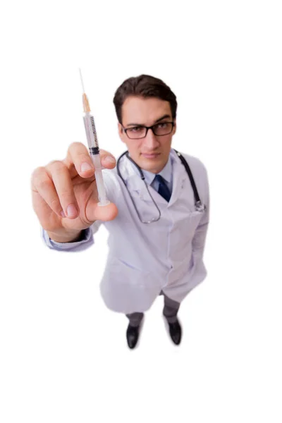 Male doctor isolated on the white background — Stock Photo, Image