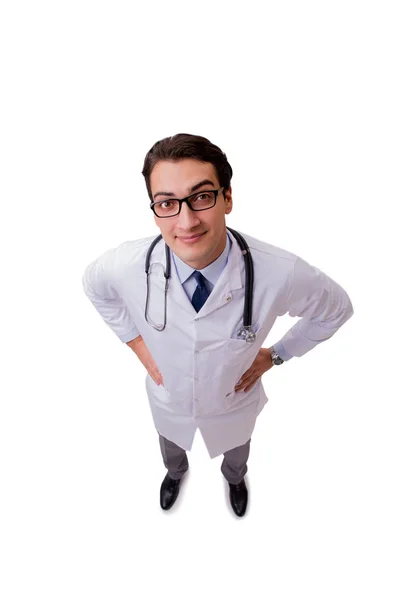 Мужчина врач изолирован на белом фоне — стоковое фото