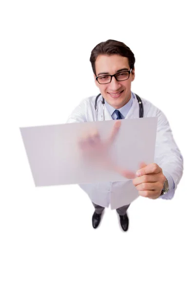 Male doctor isolated on the white background — Stock Photo, Image