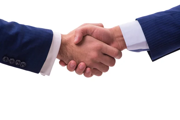 Business handshake isolato su sfondo bianco — Foto Stock