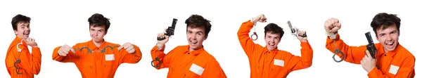 Funny prison inmate in concept — Stock Photo, Image