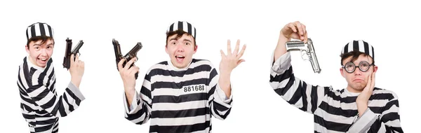 Funny prison inmate in concept — Stock Photo, Image