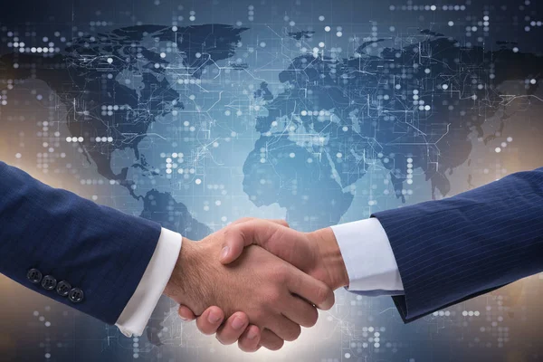 Handshake concept  - business metaphor illustration — Stock Photo, Image