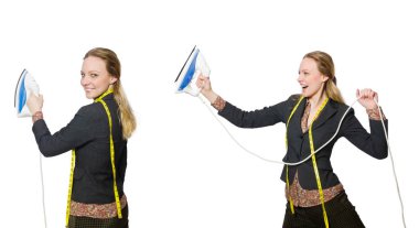 Terzi kadın bembeyaz