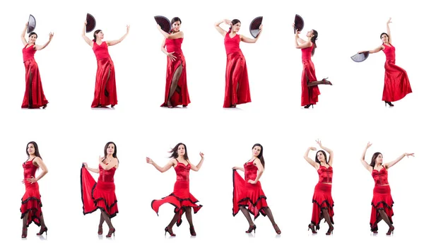 Female dancer dancing spanish dances Stock Picture