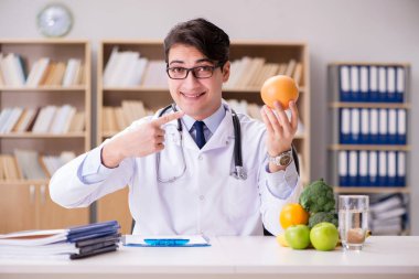 Meyve ve sebzelerle beslenme konsepti