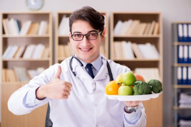 Meyve ve sebzelerle beslenme konsepti