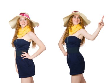 Moda dünyasında genç bir kadın