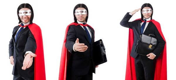 Man wearing red clothing in funny concept — Stock Photo, Image