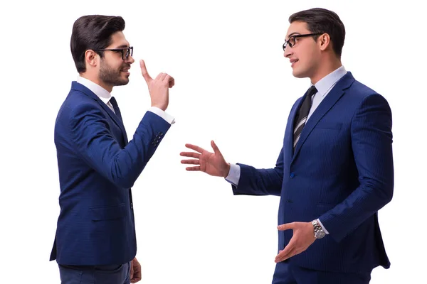 Two businessmen isolated on the white background — Stock Photo, Image