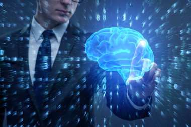 Yapay Zeka Konsepti İşadamı