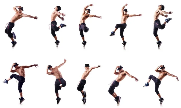 Báječný tanečník izolovaných na bílém — Stock fotografie